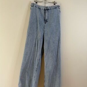 PrettyLittleThing Light Blue Flare Jeans